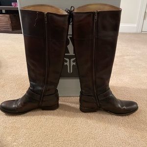 Frye “Melissa Hardness” Leather Riding Boots